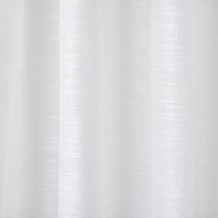Amaira Pearl Set of 2 Sheer Window Curtains - 5.2ft (160cm)