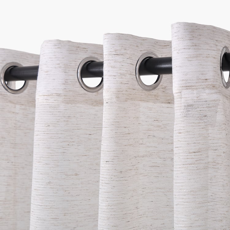 Amaira Whisp Set of 2 Sheer Window Curtains - 5.2ft (160cm)