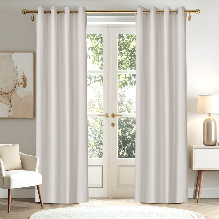 Muffle Depth Set of 2 Blackout Door Curtains - 7.3ft (220cm)