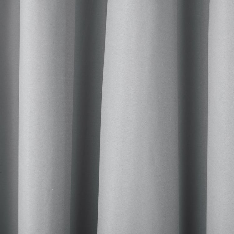Muffle Shadow Set of 2 Blackout Window Curtains - 5.2ft (160cm)
