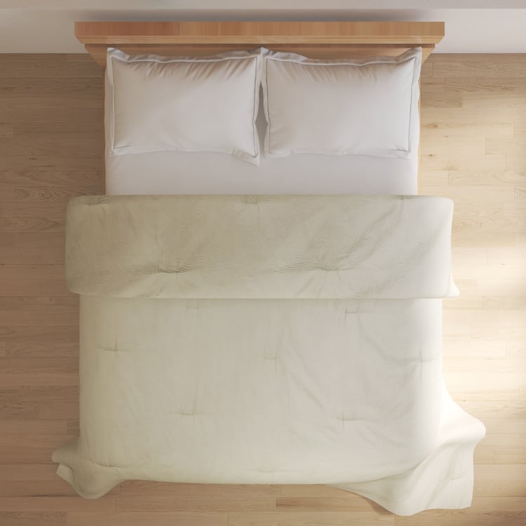 Tranquil Luxe Zebra Cotton Jacquard Reversible Double Comforter
