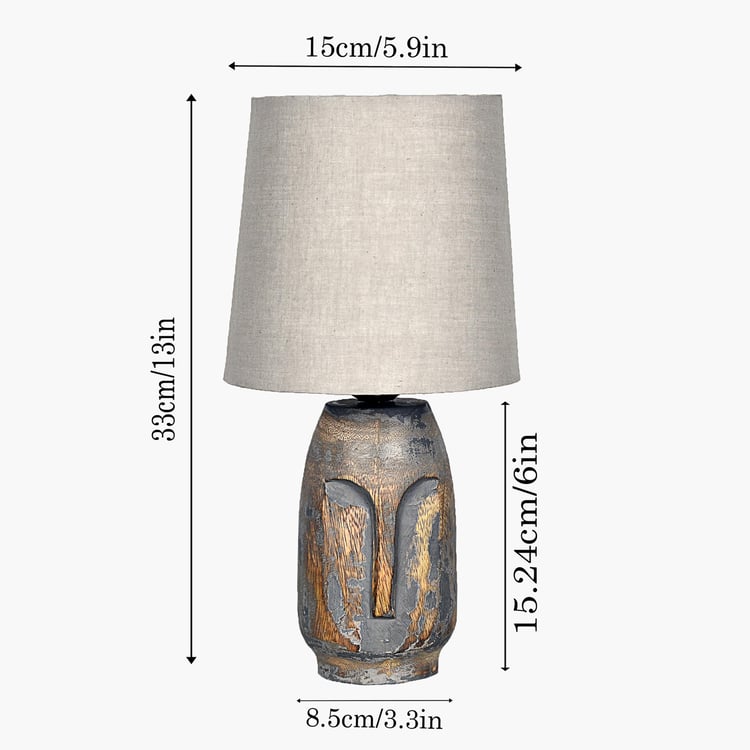 HOMESAKE Wooden Table Lamp
