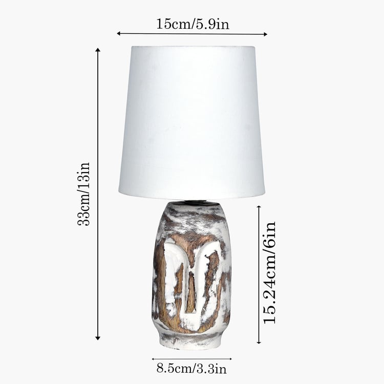 HOMESAKE Wooden Table Lamp