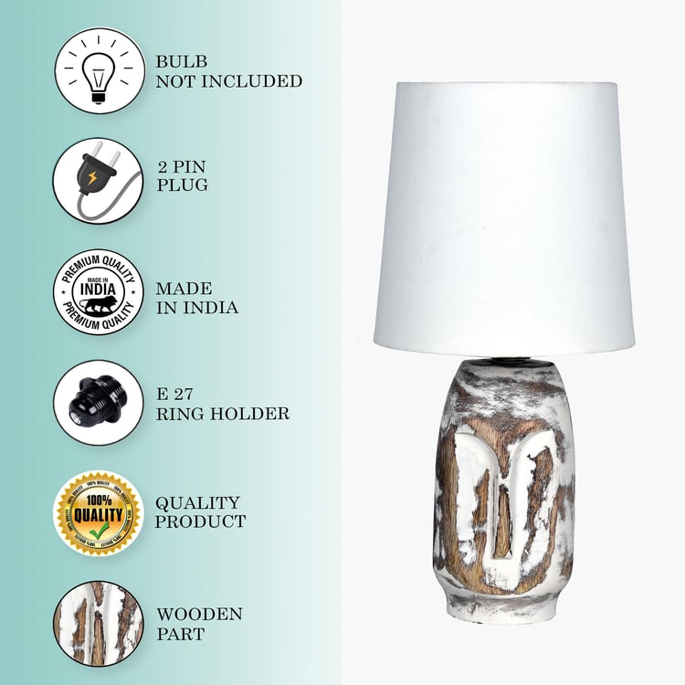 HOMESAKE Wooden Table Lamp
