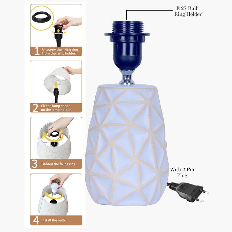HOMESAKE Ceramic Table Lamp