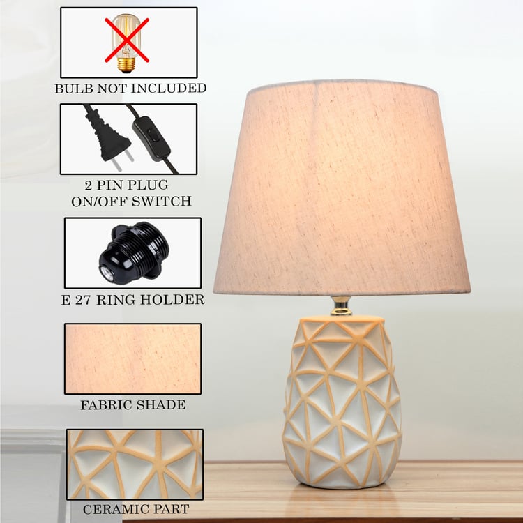 HOMESAKE Ceramic Table Lamp