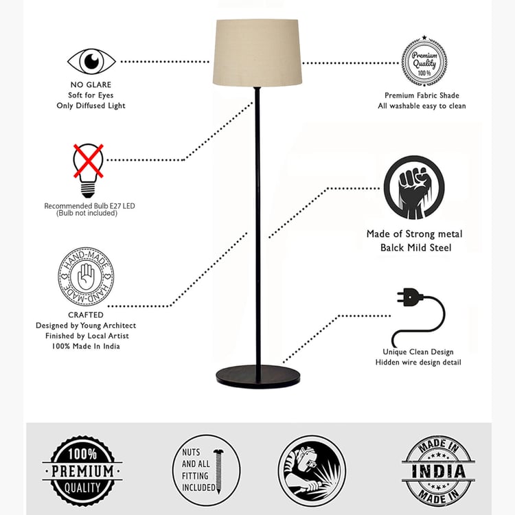 HOMESAKE Metal Floor Lamp