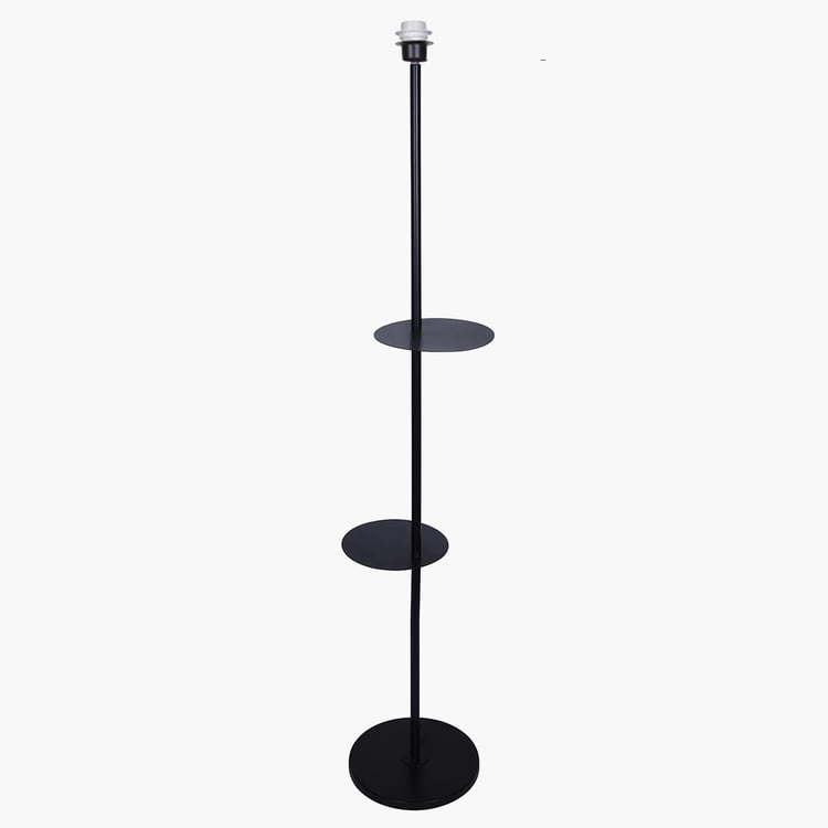 HOMESAKE Metal Floor Lamp with Shelf