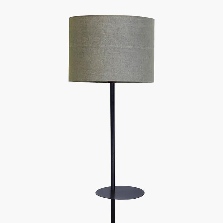 HOMESAKE Metal Floor Lamp with Shelves