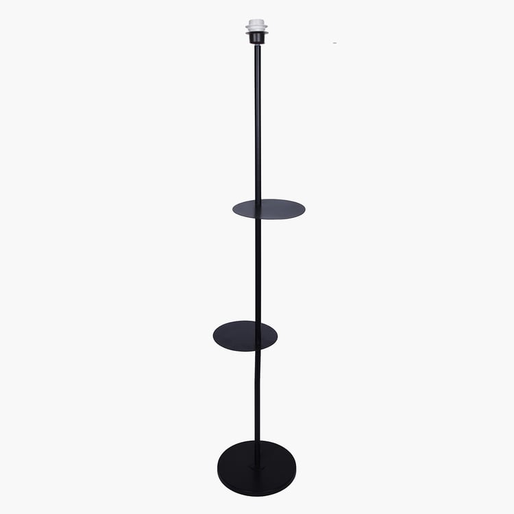 HOMESAKE Metal Floor Lamp with Shelves
