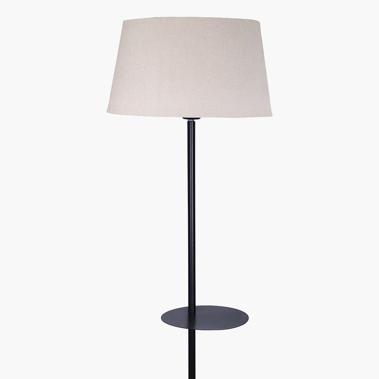 HOMESAKE Metal Floor Lamp with Shelves