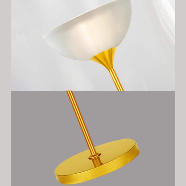 HOMESAKE Sky Dome Metal Floor Lamp with Shelves