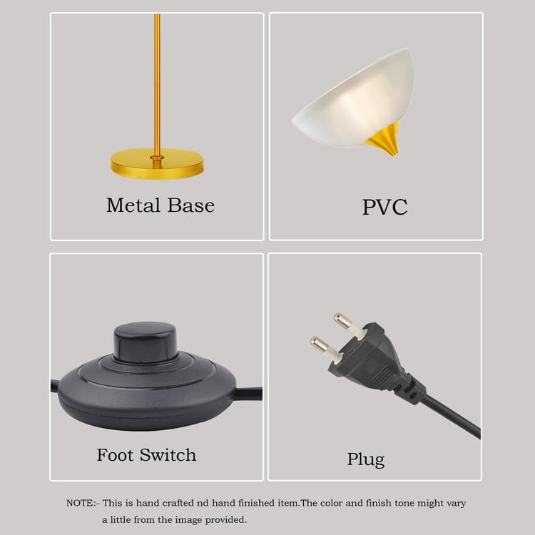 HOMESAKE Sky Dome Metal Floor Lamp with Shelves