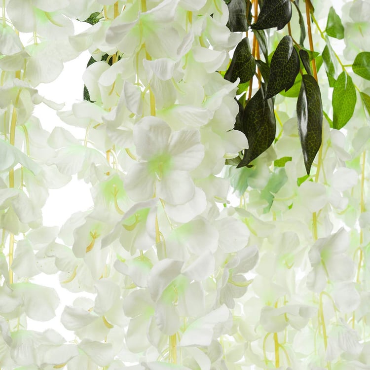 HOMESAKE Set of 12 Artificial Wisteria Hanging Flowers - 109.7cm