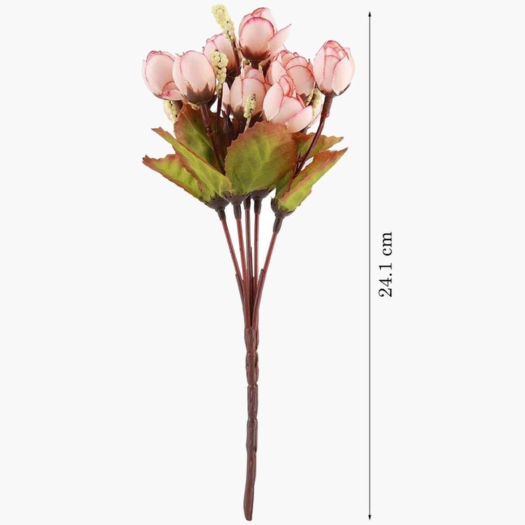 HOMESAKE Set of 2 Artificial Rose Flower Sticks - 24.1cm