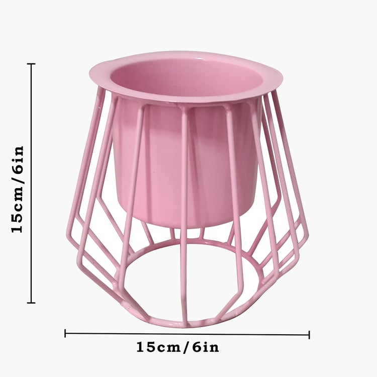 HOMESAKE Set of 2 Metal Planters