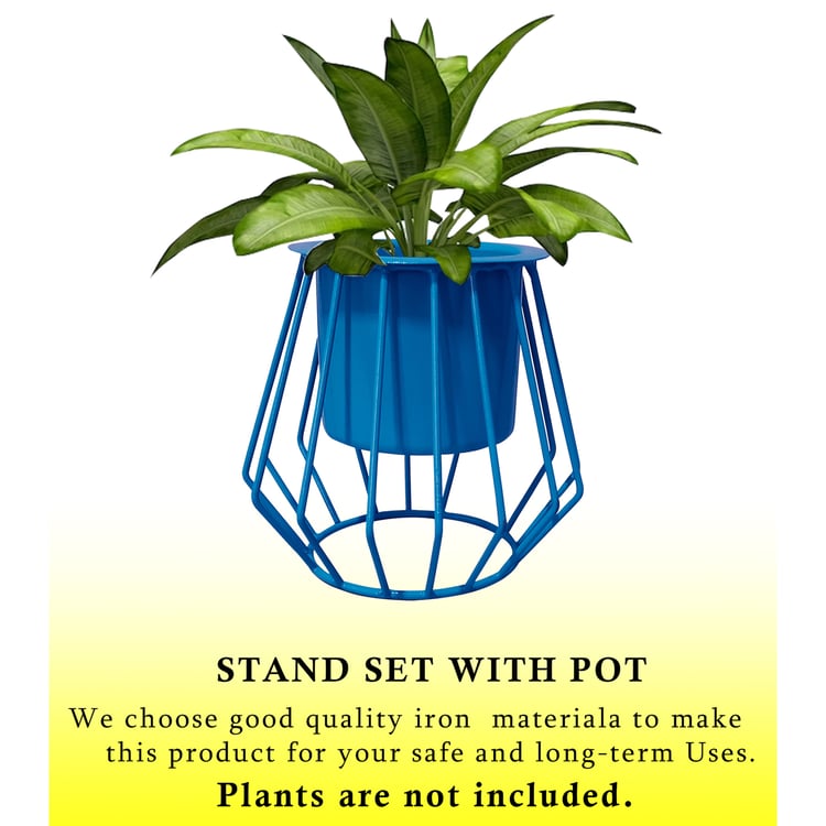 HOMESAKE Set of 2 Metal Planters