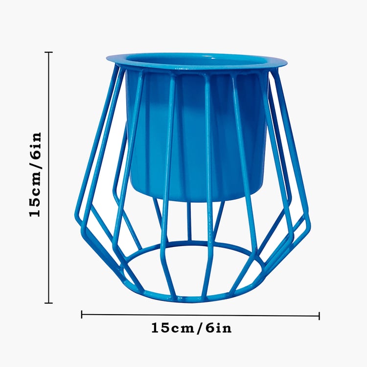 HOMESAKE Set of 2 Metal Planters