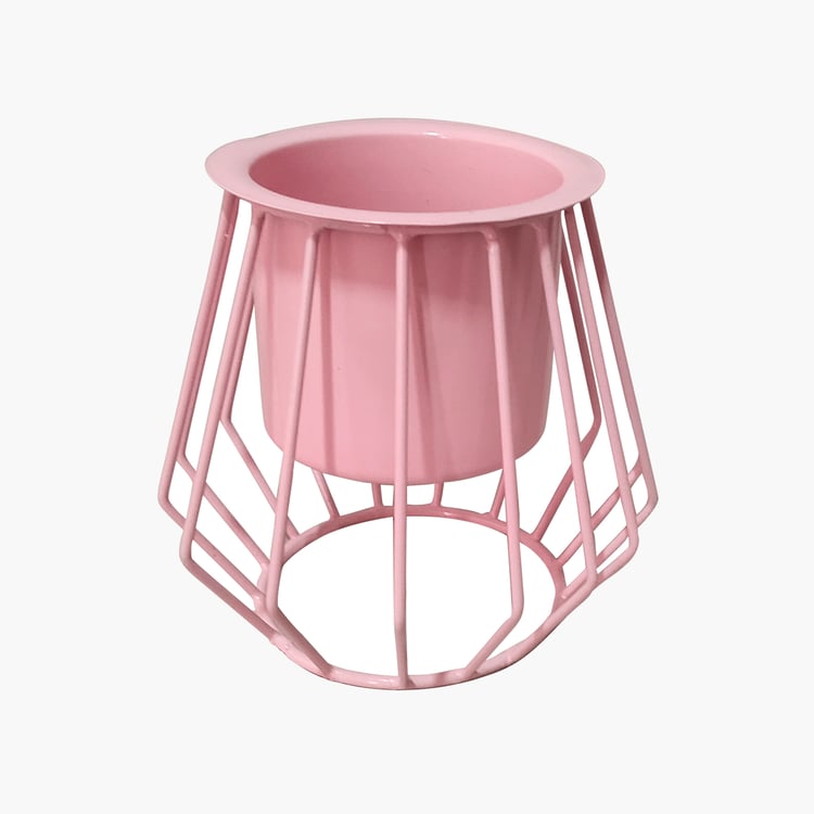 HOMESAKE Set of 2 Metal Planters