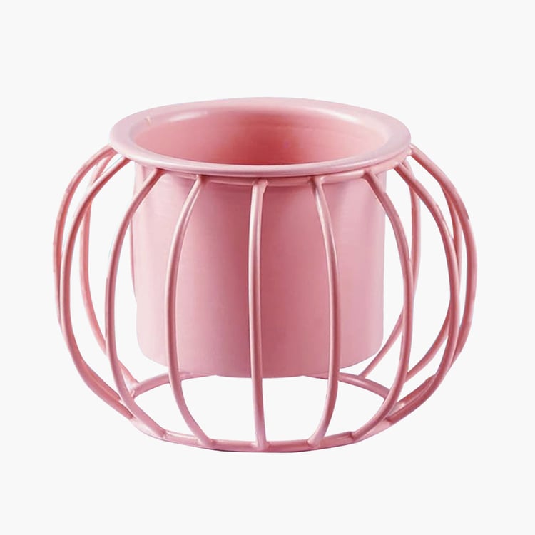 HOMESAKE Set of 2 Metal Planters