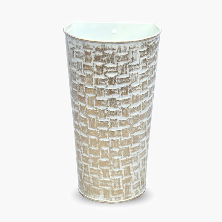 HOMESAKE Set of 3 Metal Wall Planters