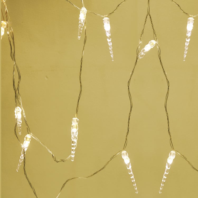 HOMESAKE LED Ice Dagger String Lights - 20 Bulbs