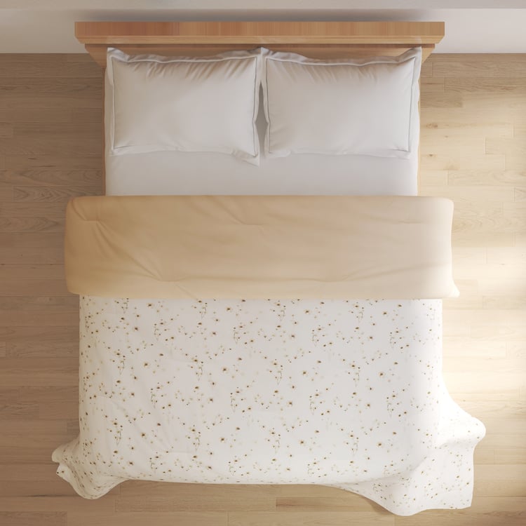 Earthbound Cotton Floral Reversible Double Comforter