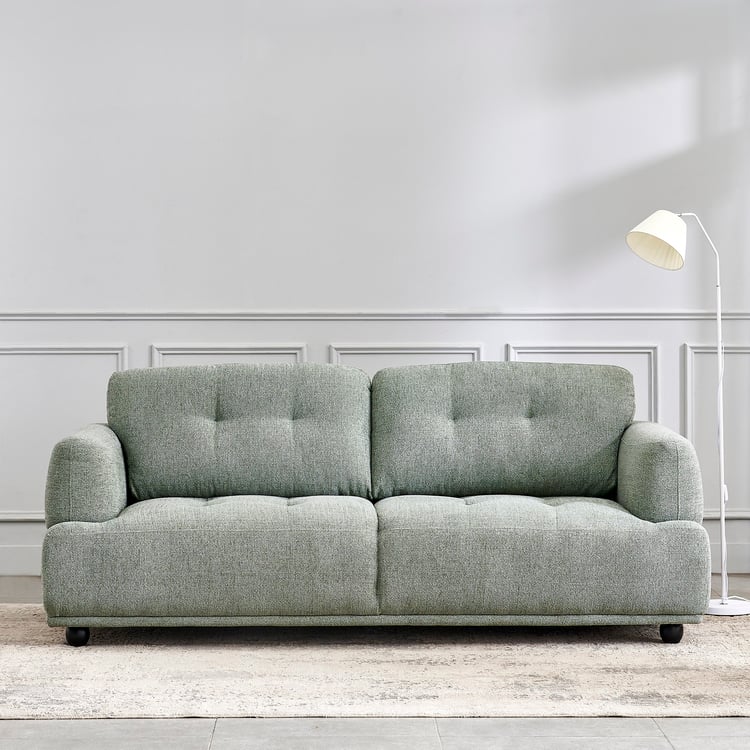 Foresta Fabric 3-Seater Sofa - Green