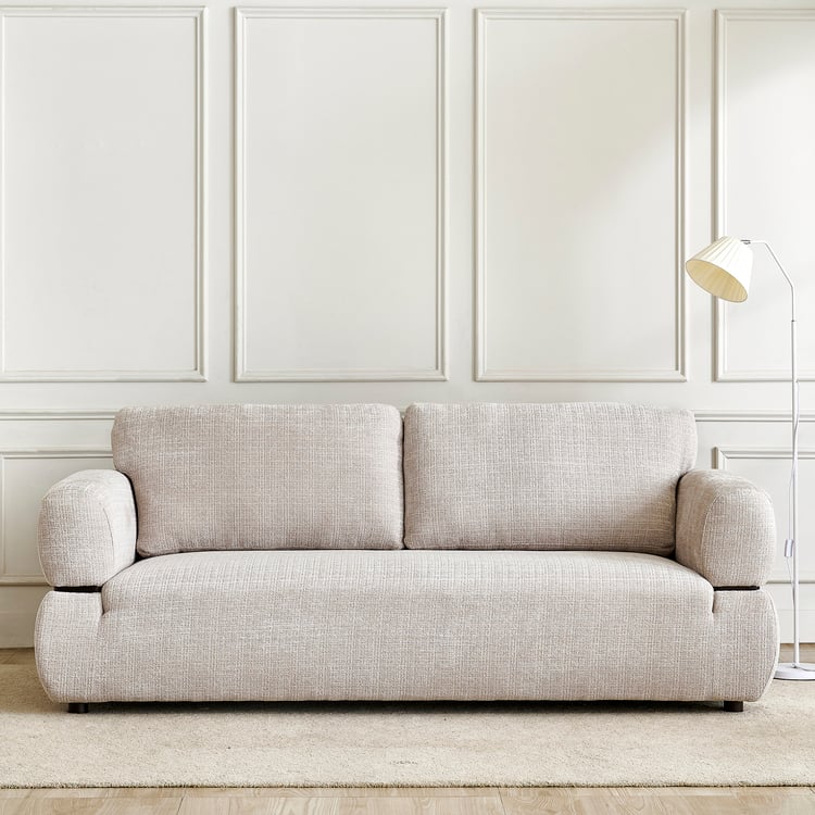 Grove Fabric 3-Seater Sofa - Beige
