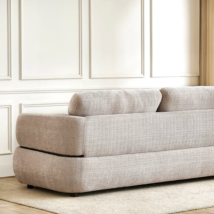 Grove Fabric 3-Seater Sofa - Beige