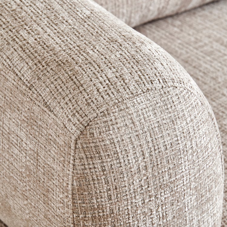 Grove Fabric 3-Seater Sofa - Beige