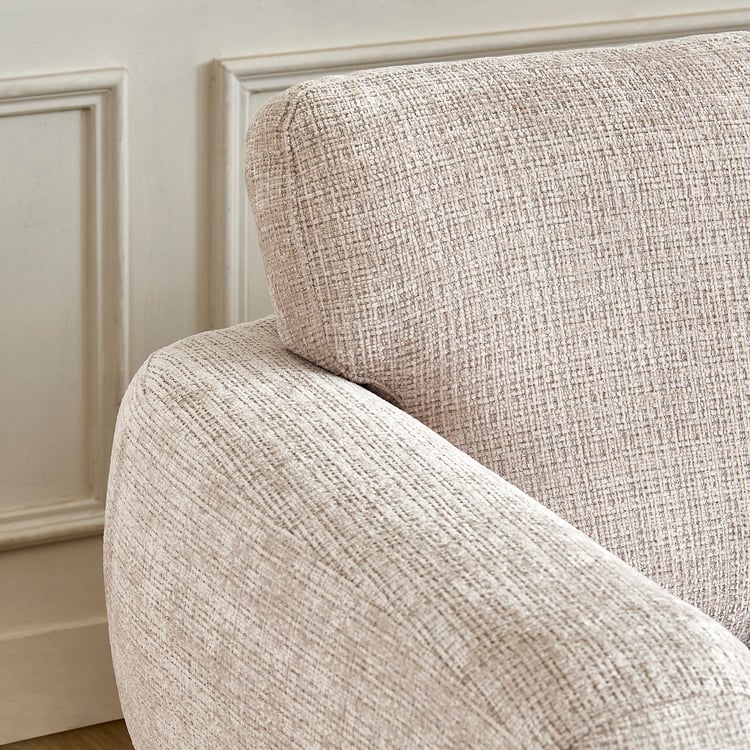Grove Fabric 3-Seater Sofa - Beige