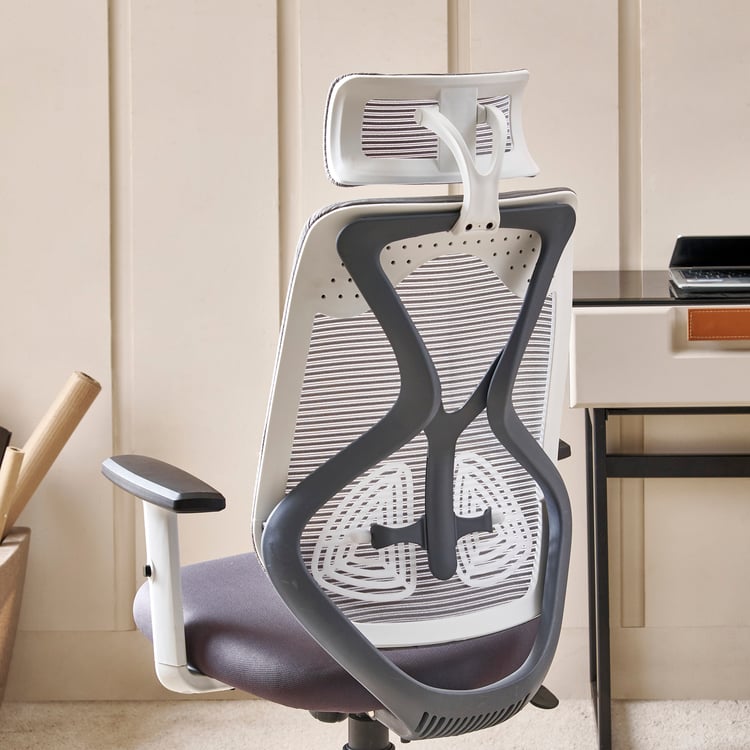 Yuva Ergofit Mesh High Back Office Chair - Grey