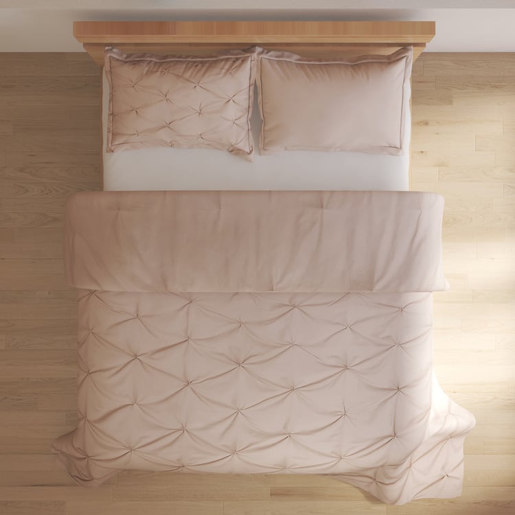 Nesta 3Pcs Pinchpleat Double Comforter Set