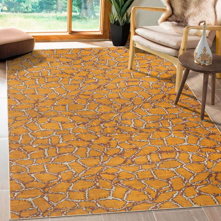 KALEEN Jungle Zeus Animal Print Dhurrie - 91x60cm