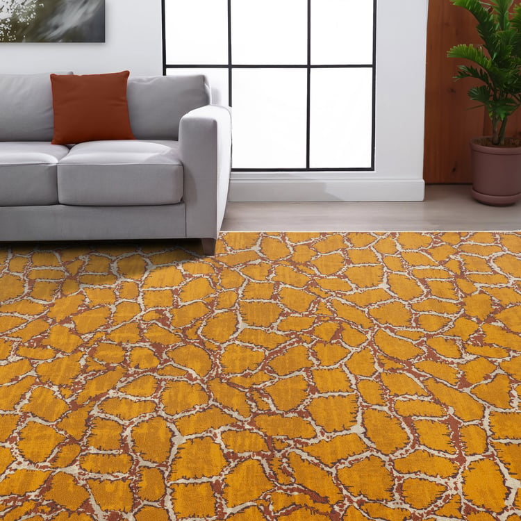 KALEEN Jungle Zeus Animal Print Dhurrie - 91x60cm