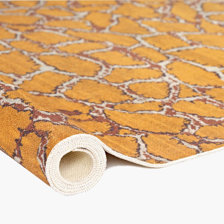 KALEEN Jungle Zeus Animal Print Dhurrie - 91x60cm