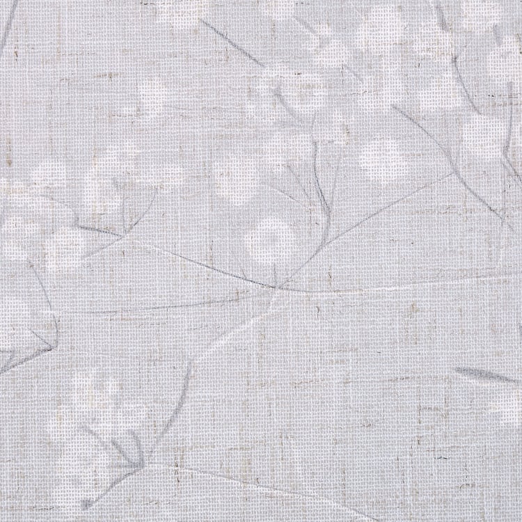 Amaira Eden Set of 2 Floral Print Sheer Door Curtains - 8.85ft (270cm)