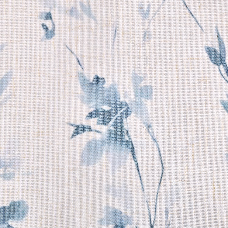 Amaira Willow Set of 2 Floral Print Sheer Door Curtains - 8.85ft (270cm)