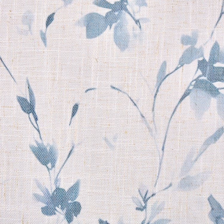Amaira Willow Set of 2 Floral Print Sheer Window Curtains - 5.2ft (160cm)