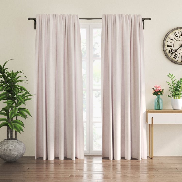 Muffle Dusk Set of 2 Blackout Door Curtains - 7.3ft (225cm)