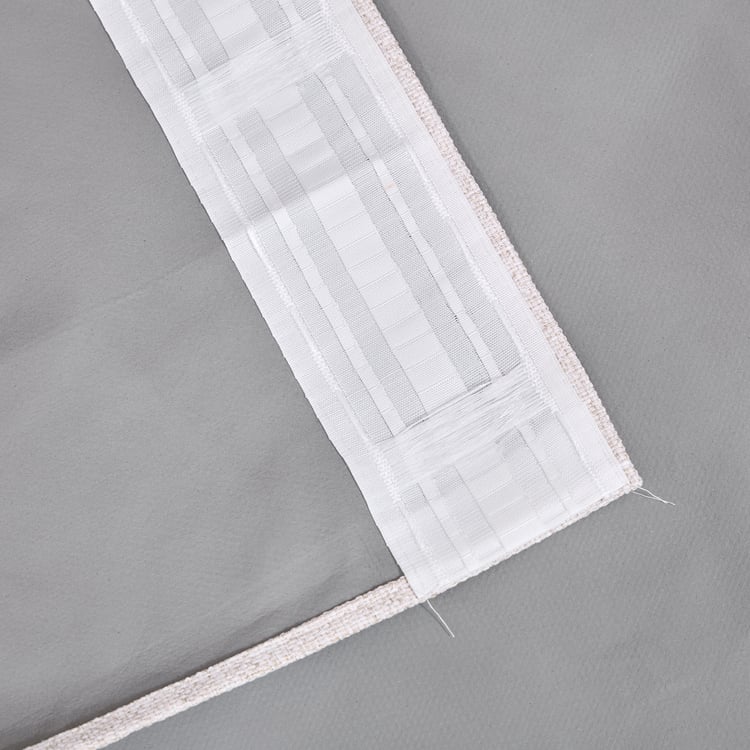 Muffle Dusk Set of 2 Blackout Door Curtains - 8.85ft (270cm)