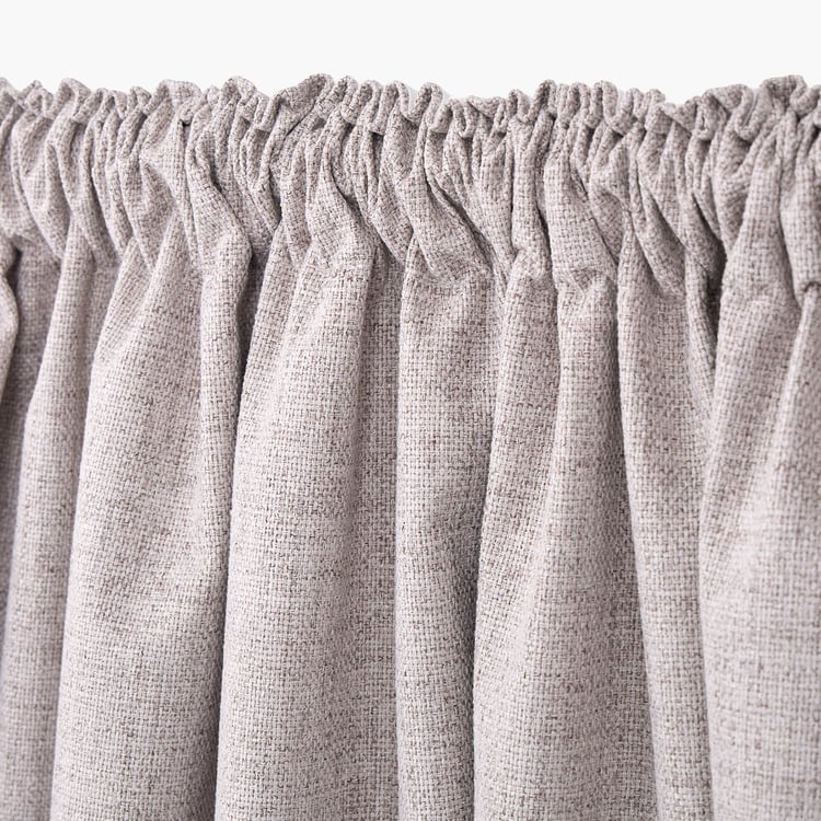 Muffle Dusk Set of 2 Blackout Door Curtains - 7.3ft (225cm)