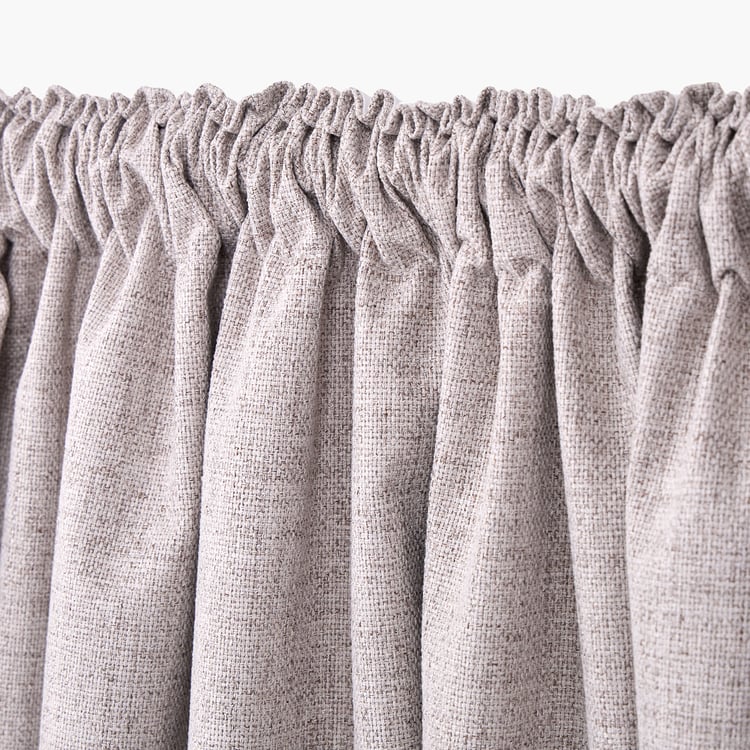 Muffle Dusk Set of 2 Blackout Door Curtains - 8.85ft (270cm)