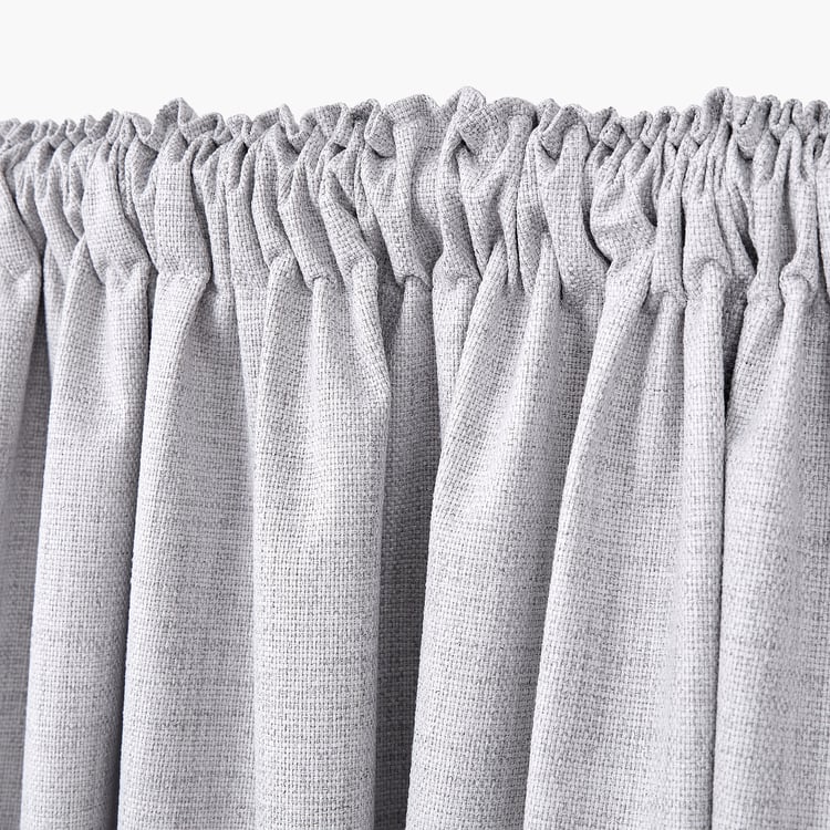 Muffle Dusk Set of 2 Blackout Door Curtains - 7.3ft (225cm)