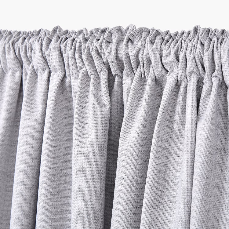 Muffle Dusk Set of 2 Blackout Door Curtains - 8.85ft (270cm)