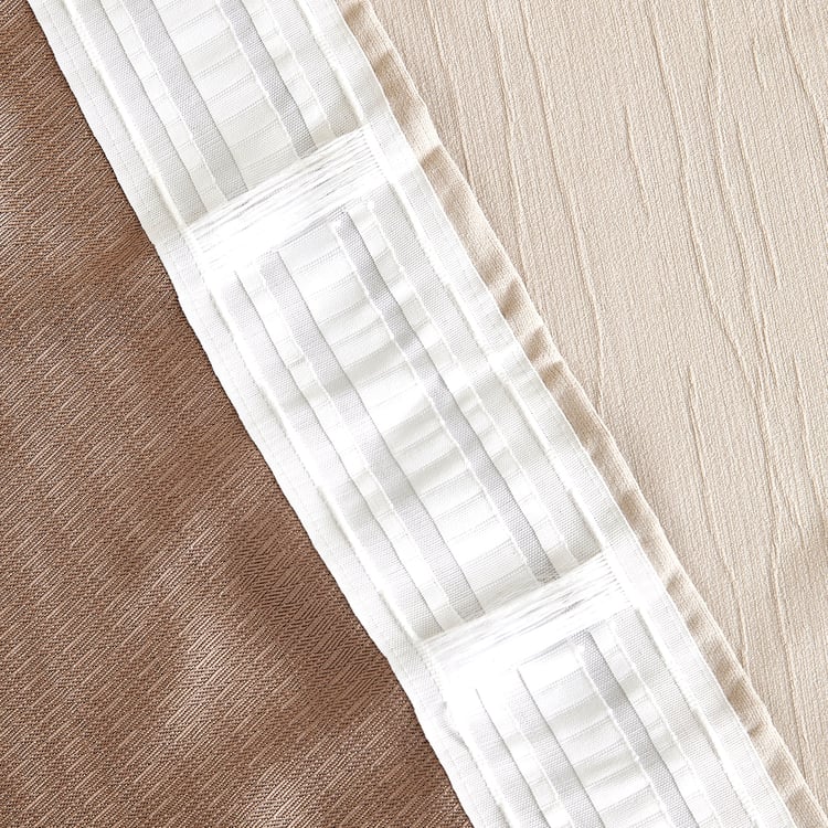 Muffle Twill Set of 2 Blackout Door Curtains - 7.3ft (225cm)