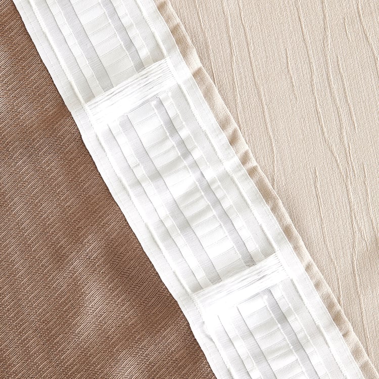 Muffle Twill Set of 2 Blackout Door Curtains - 8.8ft (270cm)