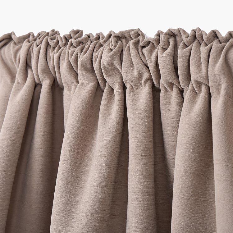 Muffle Twill Set of 2 Blackout Door Curtains - 8.85ft (270cm)