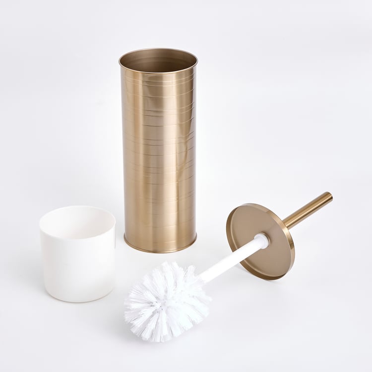 Opulence Ribbed Stainless Steel Toilet Brush Holder